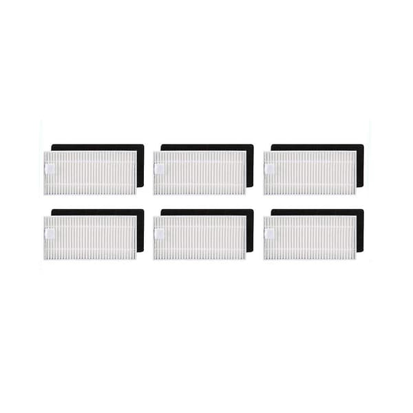 6-pack Hepa-filter för Ecovacs Deebot N79 N79s dammsugardelar