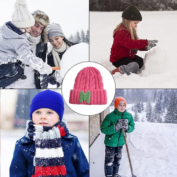 Strikkede hatte Cartoon Twist uldhatte til drenge og piger baby pullover hatte alder 3-10 Style1 style2