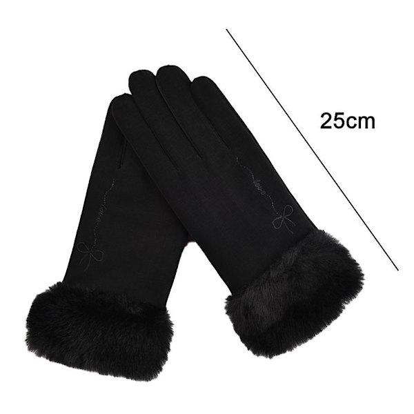 Ski Anti-slip Handsker Kvinder Vinter Ski Handsker Vandtætte & Vindtætte Sne Handsker Lilla Black