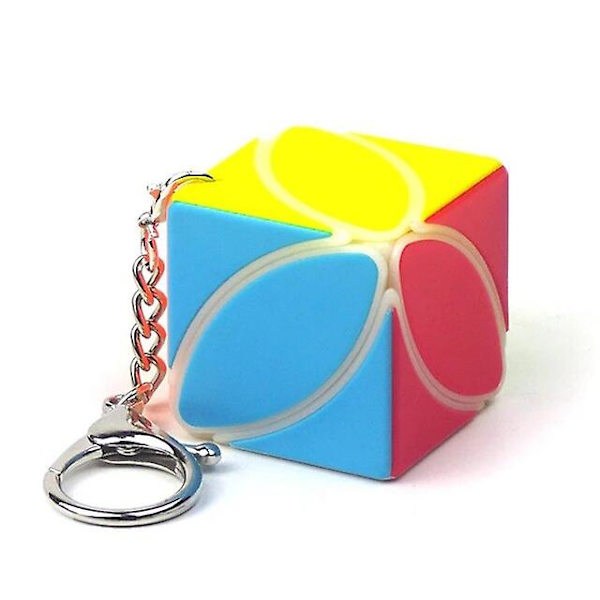 Qiyi Mini 3x3x3 Taikakuutio Avaimenperä Pieni Leipä Hyytelö Vaahteranlehti Vaihde Pyraminx Avaimenperä Sarja Taikakuutio Lapsille Opetuslelut G