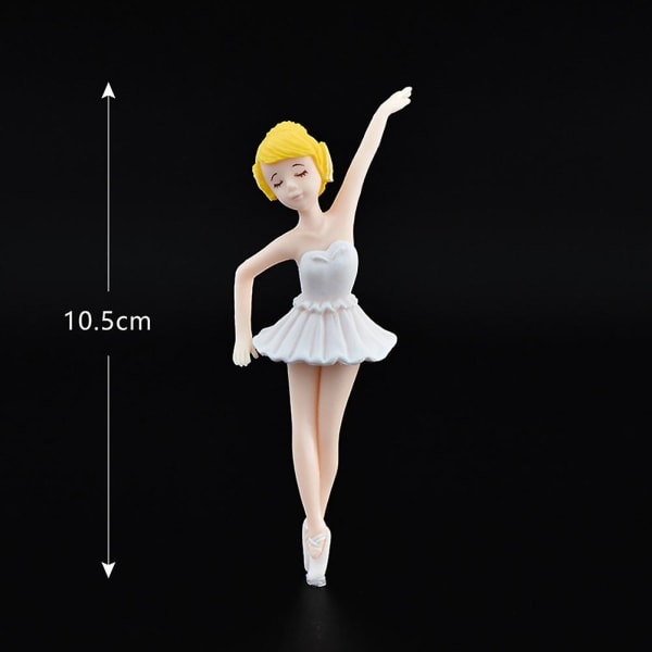 4 kpl Miniatyyri Ballet Desktop Collection -kakkukoristelu, Cake Topper Pot -koristelu