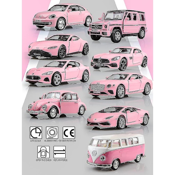 Tytön lelut tyttöystävälle RMZ Diecasts leluajoneuvot T1 Bus G63 1:36 seosauto VW Classic Beetle