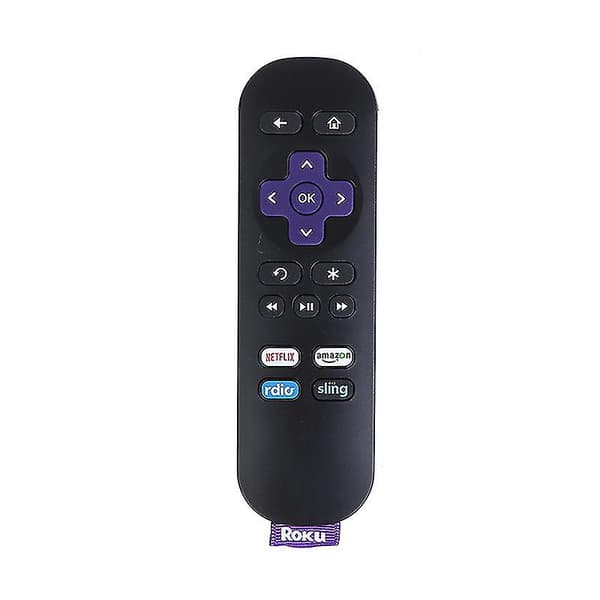 Reservefjernkontroll for Roku1/ 2/ 3/4 med stropp Smart fjernkontroll