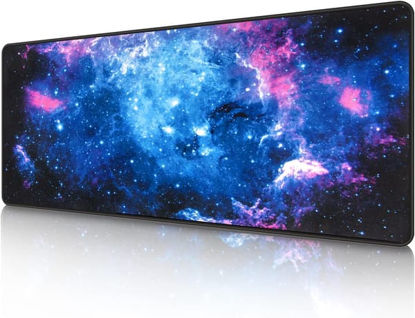 Musematte (800 * 300 * 3 MM) Utvidet stor musematte Skrivebordsmatte, Sømkantede musematte, Sklisikker gummibase, XL spillmusematte for kontor og hjem