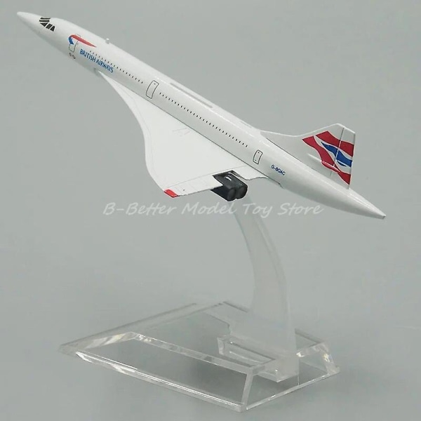 1:400 Støbt metalflymodel Concorde Air France / British Replica Collector Edition france