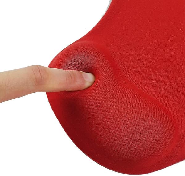 Kontormusematte med gelhåndleddsstøtte - Ergonomisk spillmusematte håndleddsstøtte - Design Gamepad-matte gummibase for bærbar datamaskin - silikon