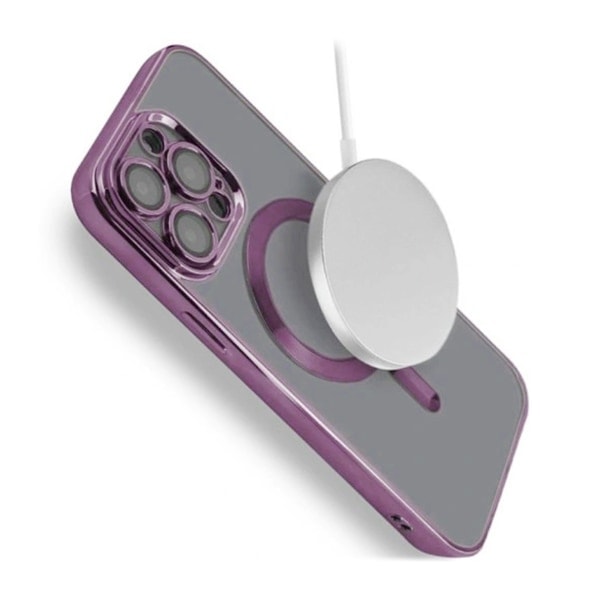 Luksuspuhelimen kotelo Magsafella iPhonelle 14 Pro Max - Violetti Violetti