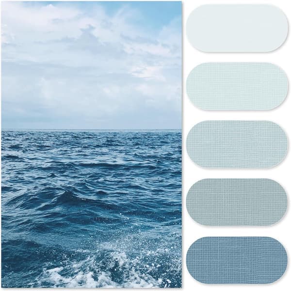 Bruseforhæng med gradient - vaskbart tekstilstof - moderne farvestribet design - vandafvisende polyester Grå 180×180 cm Gray 180×180 cm
