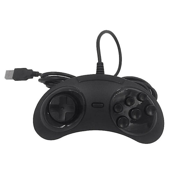 Usb Gamepad Game Controller 6 Knapper Til Usb Gaming Joystick Holder Til Pc Drive Gamepads Hy