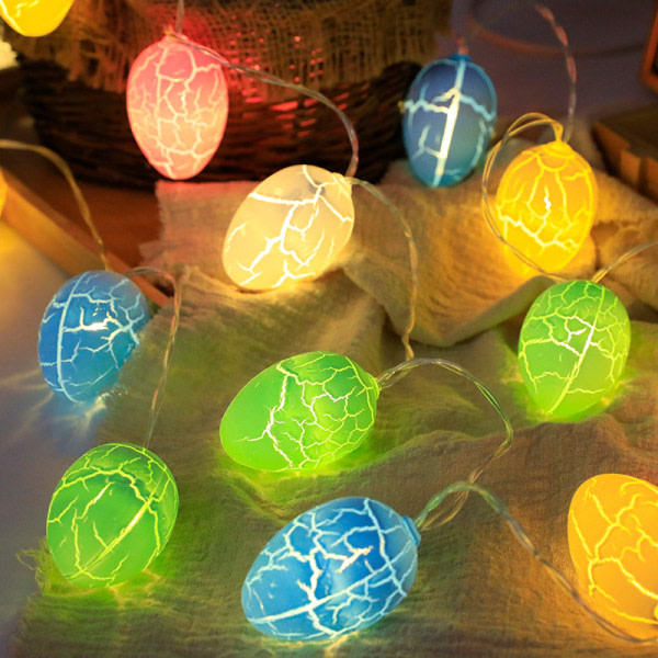Akkukotelon LED halkeama valosilmukka pääsiäismuna rakkaustähti halkeama
