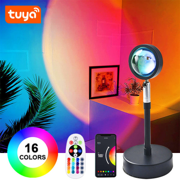 RGB-auringonlasku Auringonlaskun valo Auringonlaskun projektori Tunnelmavalo
