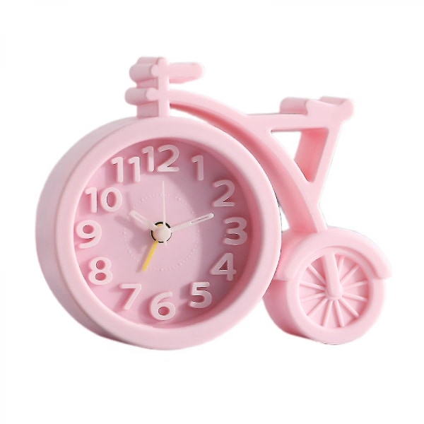 Creative Office Pöytäpyörän herätyskello Makuuhuoneen sängyn vierellä oleva Creative Simple Reminder Herätyskello Kello (vaaleanpunainen) (hy)