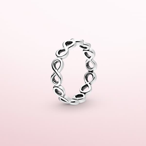 Pandora - Infinite Light Ring - Sterlingsølv Circumference: 58mm