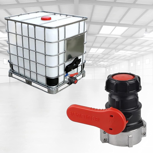IBC-säiliösovitin, säiliöventtiili IBC-säiliölle, IBC-säiliösovitin, IBC-säiliöhana Dn50 (75 mm) (hy)