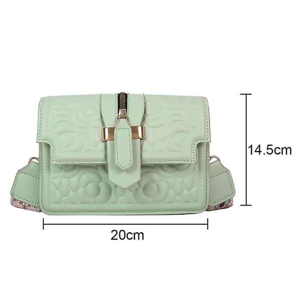 Moderigtige Crossbody-tasker til kvinder - Klassiske firkantede klap-håndtasker green