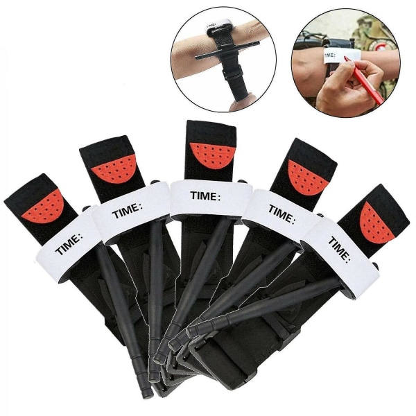 st Tourniquet Nopea Yhden Käden Sovellus Hätä Ulkoilun Ensiapupakkaus 5Pcs