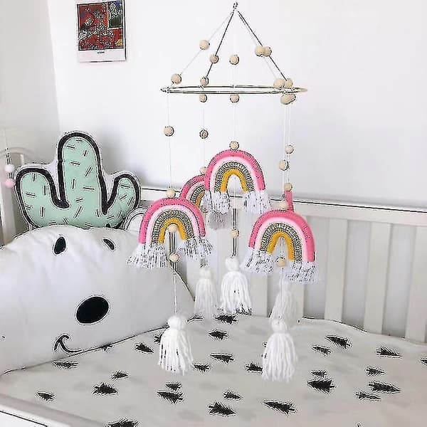 Vävda regnbågshängande R Macrame Tassel R
