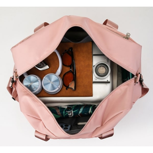 sammenleggbar weekendbag Reisebag Sportsbag - Perfekt pink