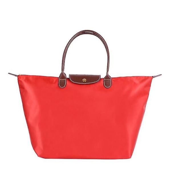 Kvinders skuldertasker Le Pliage Tote Bag Stor Nylon Dame Håndtaske Large Red