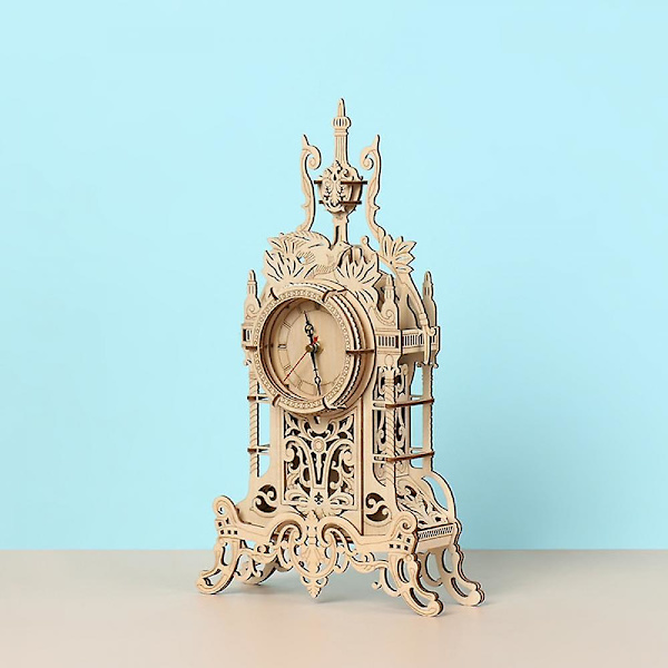 3D-palapelit aikuisille Kello, Palapelit Puiset mallirakennussarjat teini-ikäisille, Diy-askartelu Työpöydän koristeet,diy-askarteluharrastukset/kokoelmat/lahjat tytöille