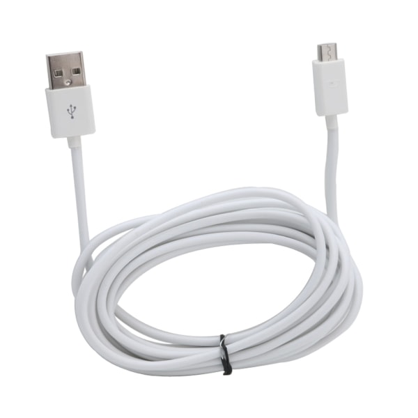 283cm/9.28ft Micro USB-strømkabel for PS4-kontrollerlading Kabel Linje Micro USB-ladekabel Svart Svart