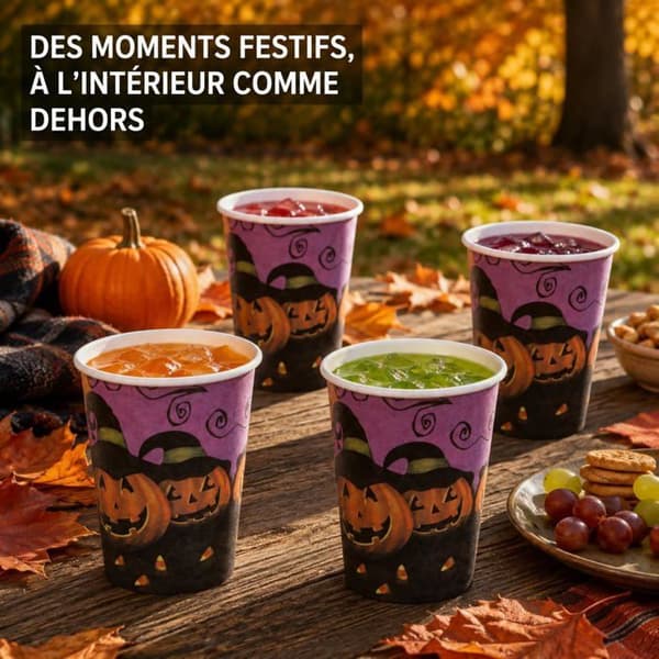 Halloween-pappersmuggar, 30 delar, pumpadesign