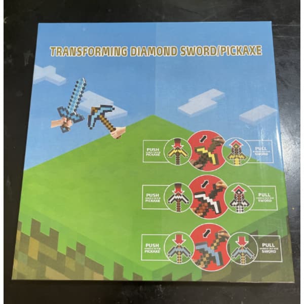 Minecraft Legetøj Børnestørrelse Rollespilstilbehør Børnegave Komfortabel Klassisk (Pose) (Bagged)