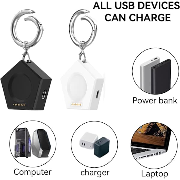 Kompatibel med Oneplus Watch 2 Lading Type-C/Micro Adapter, Erstatningsladekabel