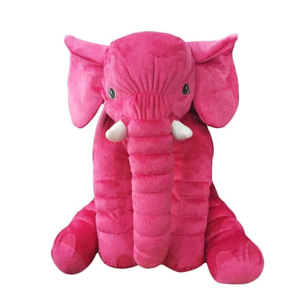 Fylld elefant plyschleksak M Gray
