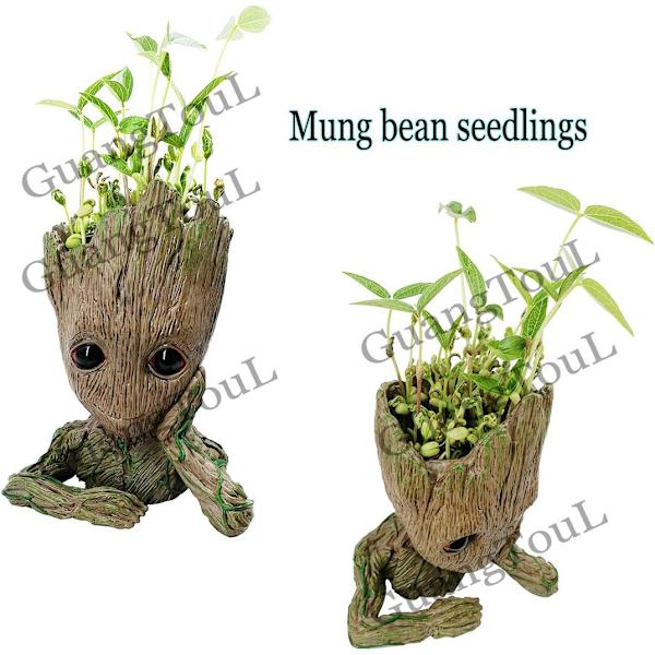 Blomkruka Guardians of The Galaxy Baby Action Figures Modell för Pennkruka, Hem, Trädgård, Skrivbordsdekoration Tillbehör