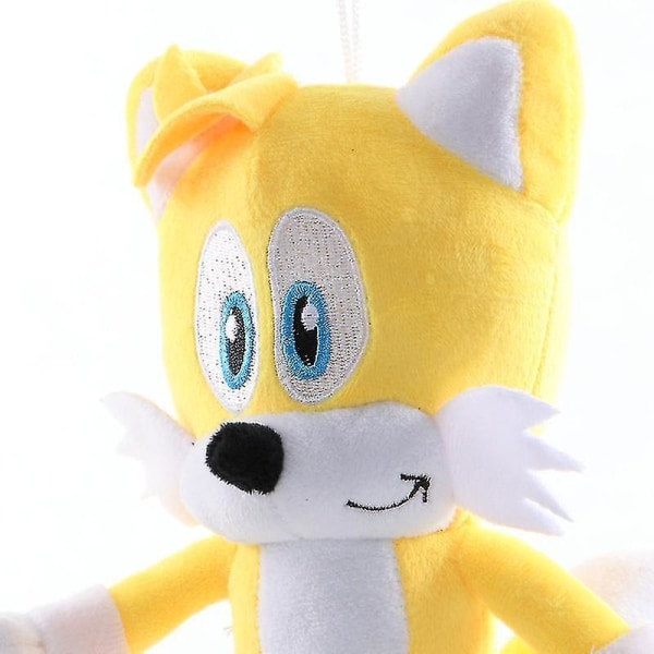 Tails Sonic plysj leker plysj dukke myke leker barn student barn gaver 28cm