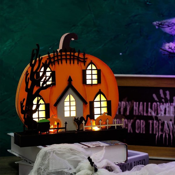 1 stk Halloween-dekorasjon Gresskarlykt, Layout-rekvisitter, Vert Festival-rekvisita Liten nattlykt, Festutstyrsrekvisita