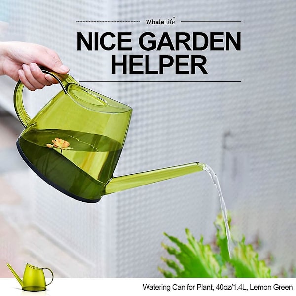 Vandkande Lime Grøn Indendørs Vandkande Til Hus Bonsai Planter Have Blomst Lang Tud 1.4l 1/3 Gallon Lille Moderne
