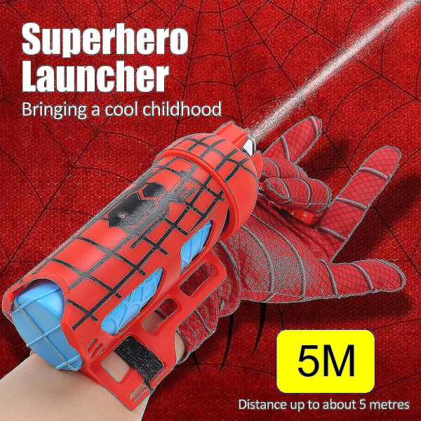 Spider-Man Handske Web Shooter Hero Launcher Legetøjssæt Spiderman Bracers Legetøj D