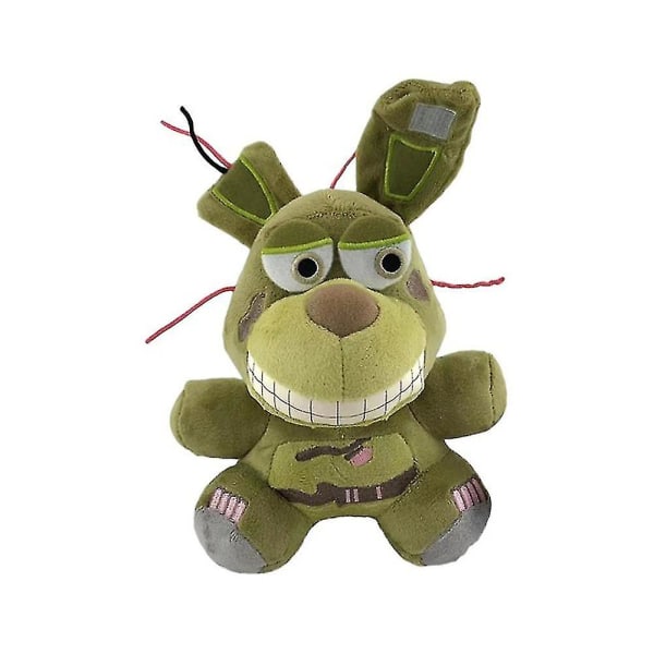 18cm Fnaf pehmolelut Kawaii Freddys Animal Foxy Bonnie Bear Ribbit täytetyt pehmolelut pehmeässä syntymäpäivälahjassa lapsille (yksi kappale) Yellow