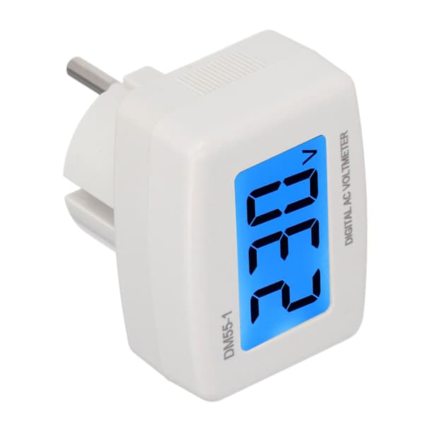 DM55-1 Digital Voltmeter Lettlest LCD Digital Spenningsmåler for Hjem 100-300V