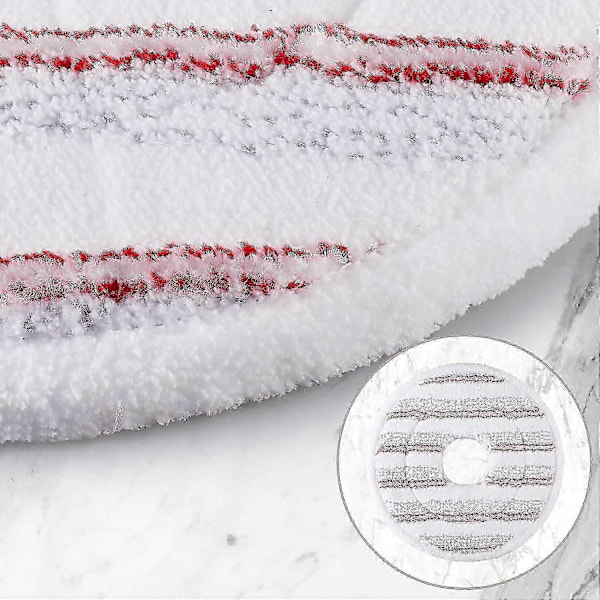 3 kpl Moppitäyttö Vileda Spin And Clean Moppiin - Pyörivän Mopin Pään Vaihto - Pestävä Uudelleenkäytettävä Mikrokuitumoppipään Vaihto Lattioiden Puhdistukseen Red