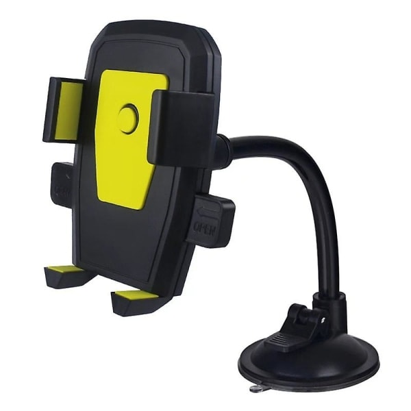 Uusi auton puhelinteline pidike asennus kuppi pidike yleismaailmallinen auton pidike matkapuhelin imukuppi tuulilasi puhelin lukitus auton lisävarusteet| yleismaailmallinen auton pidike| Yellow