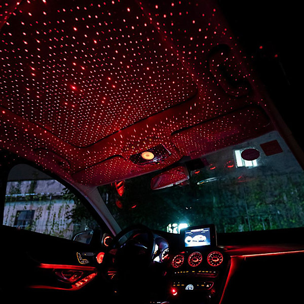 Usb Led Tak Atmosfære Stjernelys For Bil Projektor Justerbar Nattlyslampe