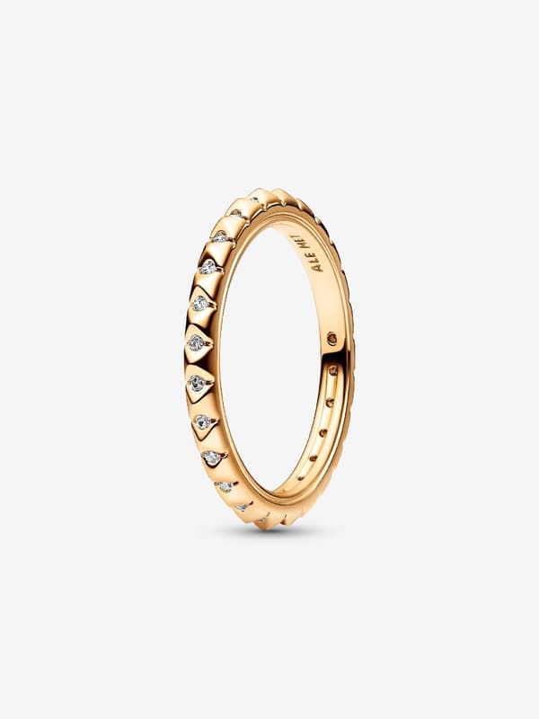 Pandora - P ME Pyramids Ring - 14k guldplätering Circumference: 54mm