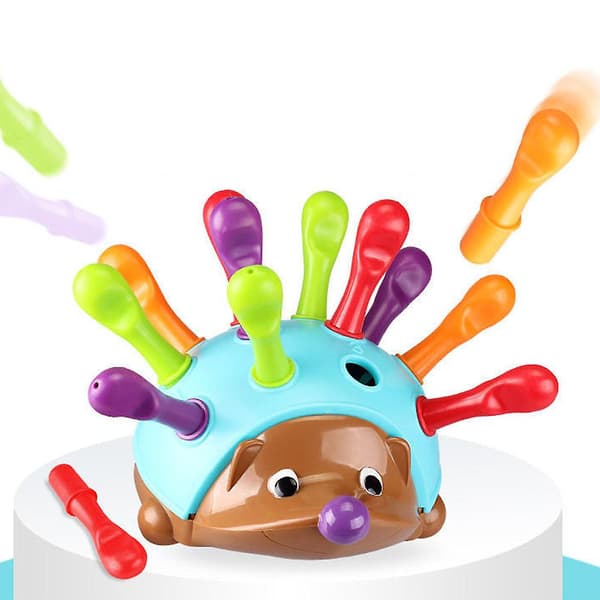 Sensoriskt pedagogiskt spel Igelkott Pigg Leksak Barn Lär sig Finmotorik