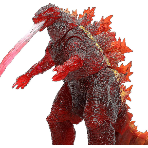 Godzilla Action Figur - King Of The Monsters Toy (med Atomic Breath)