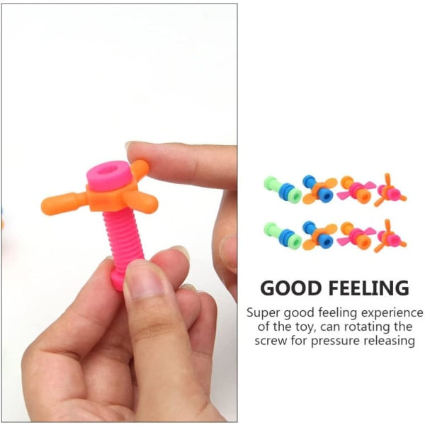 Liten fingerleke blyanttopp: 8st Plast Fingertop Colorful