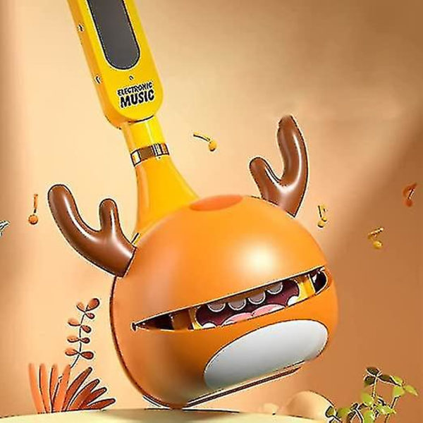 Wudaizhi Otamatone Japansk Elektronisk Musikinstrument Bærbar Synthesizer Morsomme Magiske Lyder Leker Gave Til Barn Voksne orange