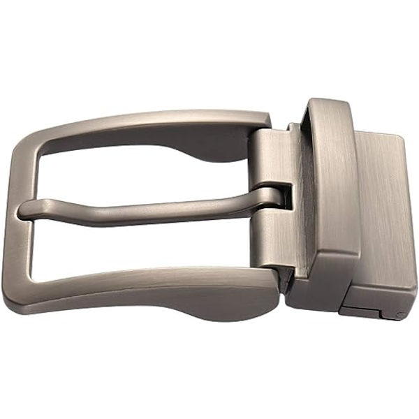 Mænd Metal Reversible Bæltespænde Udskiftning Antik Rektangulær Pin Spænde