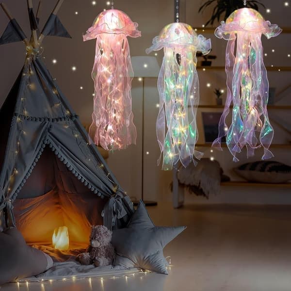 stk. vandmænd lanterner hængende ornamenter festlys julepynt havdyr form gadgets lampe