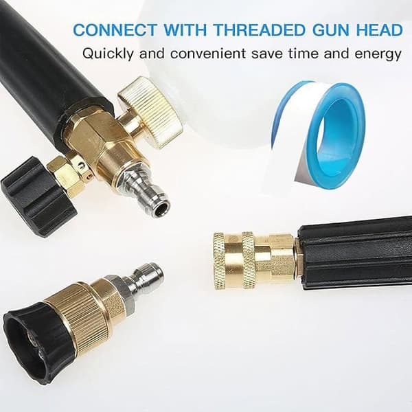 1/4\" Højtryksrenser Lynkobling Messing Højtryksrenser Koblingsadapter Fitting