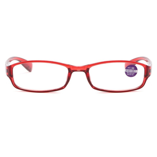 Lesebriller Presbyopiske briller red Strength +3.00-Strength +3.00