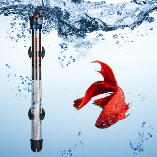 Eksplosjonssikker akvarievarmer fisketank termostat tropisk varmestav nedsenkbar automatisk tankvannsvarme 50W