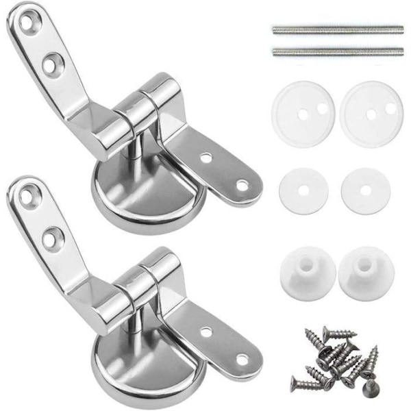 Toalettsete Hengselklemmer, 2-pakning Erstatning Toalettsetehengsel med Sink Legering Fester